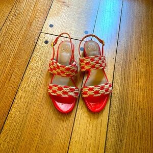 Tory Burch Lola Flat Sandals size 9.5